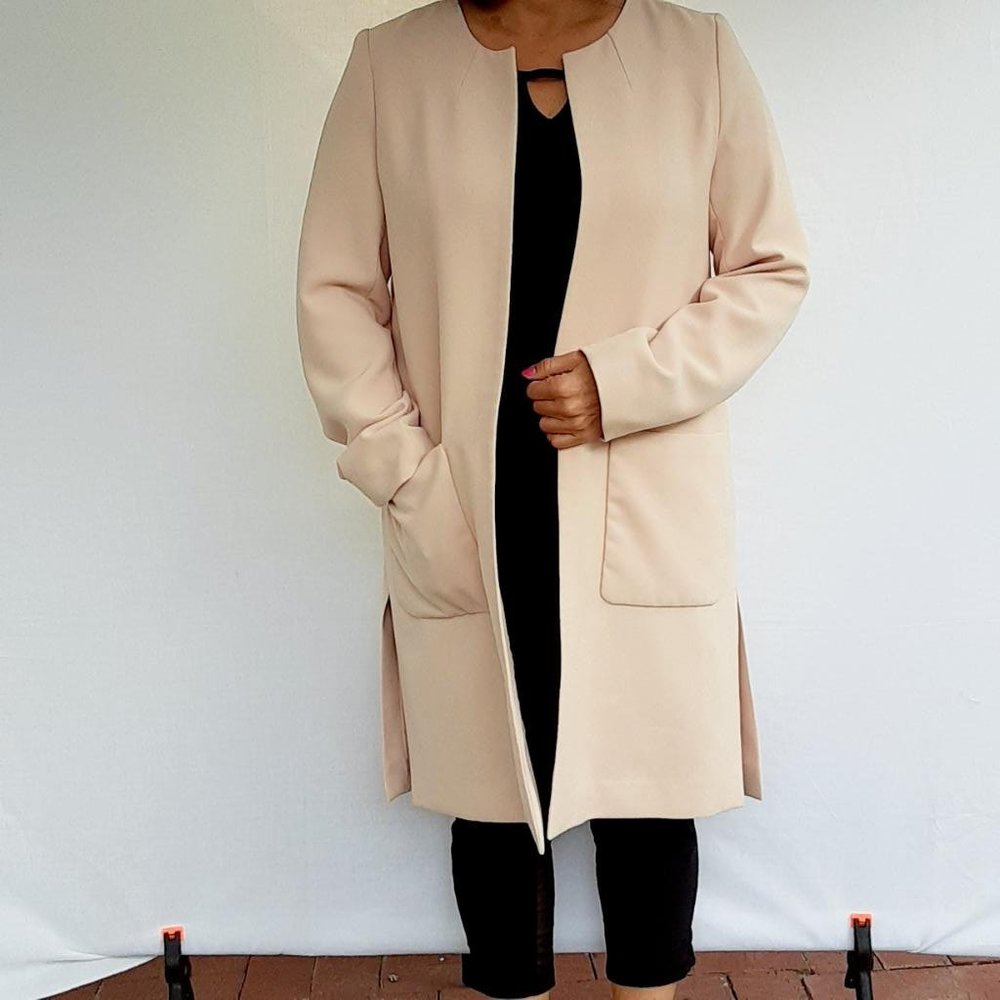 Light Peach/Pink Long Coat H&M 8